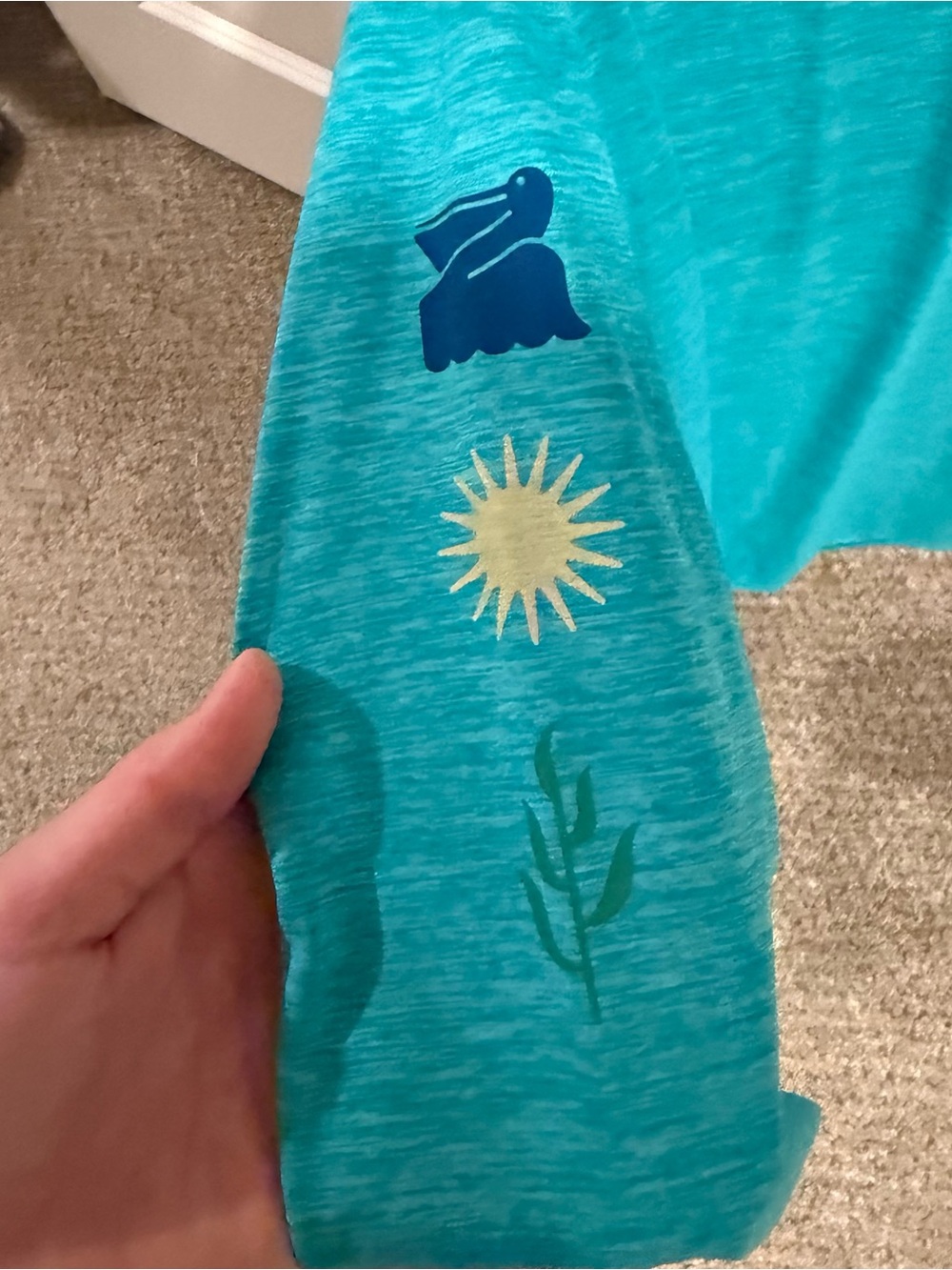 Patagonia Capilene Cool Long-Sleeve Teal Sun Tee - Picture 2 of 2